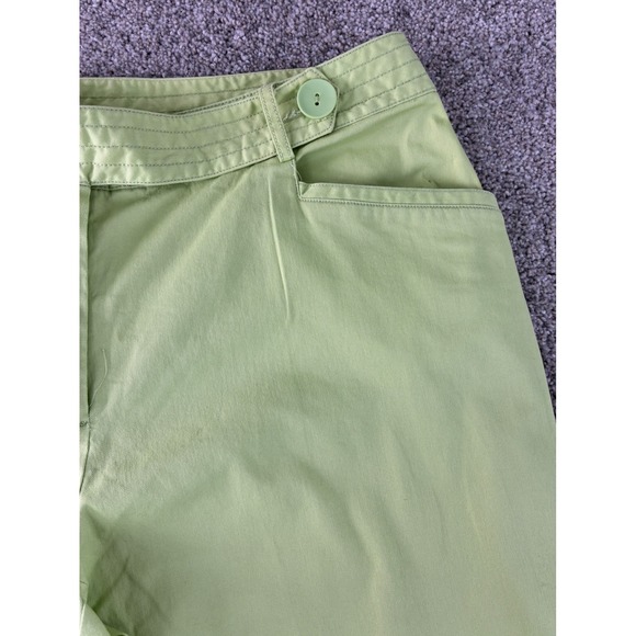 JH Collectibles TVA Womens Capri Pants Size 18 Green‎ Cropped Cotton Blend - Picture 8 of 11